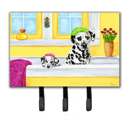 Jensendistributionservices Bath Day Dalmatian Leash or Key Holder MI1721059